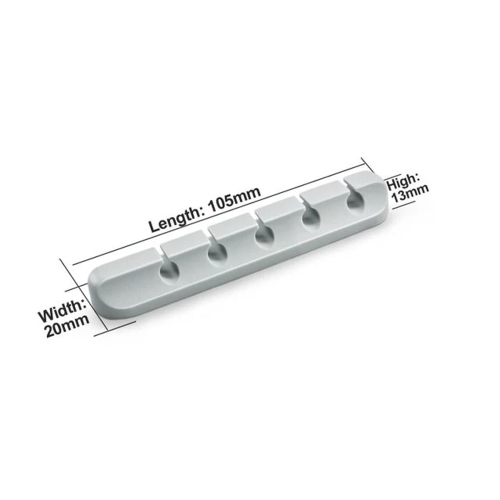 Silicone Desk Cable Organizer Clips Self Adhesive USB Cord Holder 4