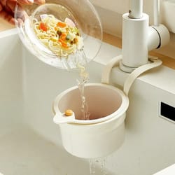 adjustable sink strainer basket hanging kitchen sink drain organizer