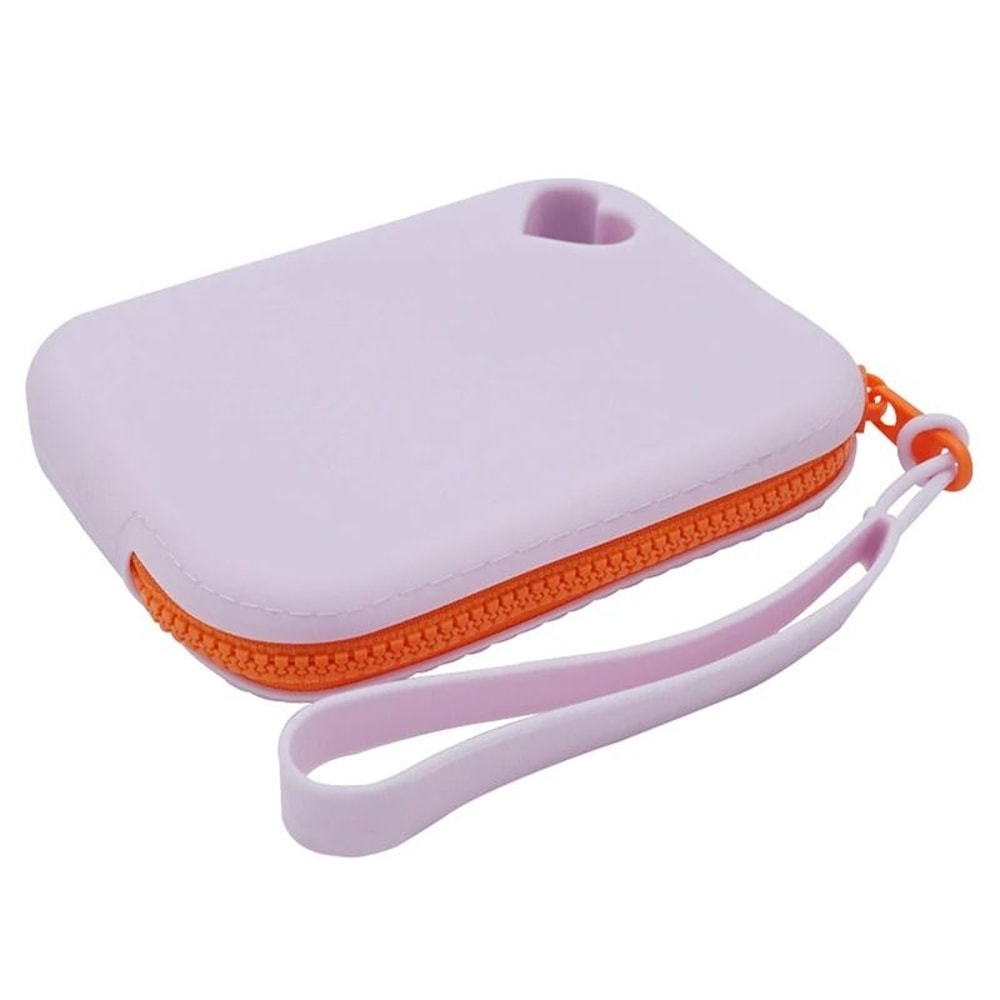Portable Silicone Zipper Clutch Pouch With Wristlet Storage Bag 4