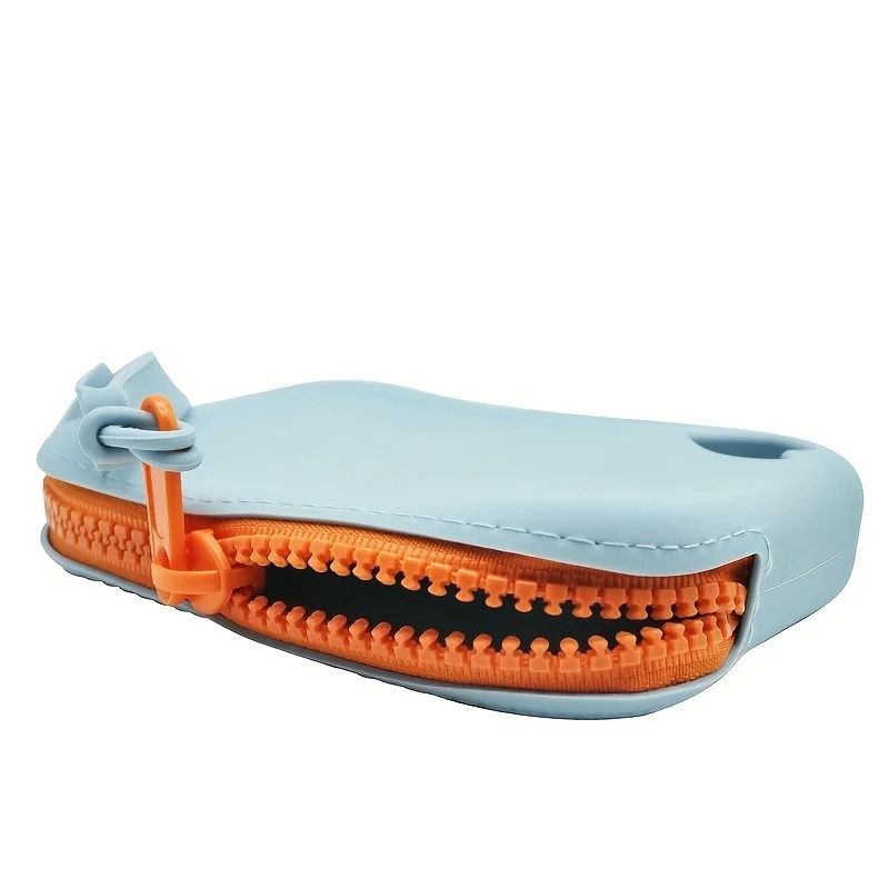 Portable Silicone Zipper Clutch Pouch With Wristlet Storage Bag 6