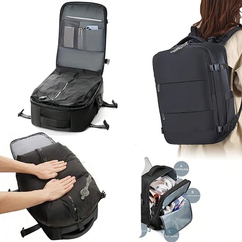 Reusable Travel Vacuum Compression Bag For Luggage Clothes Storage 4