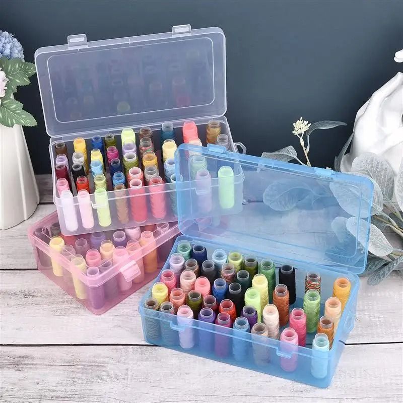42 Spool Sewing Thread Storage Box Thread Spool Organizer Case 12
