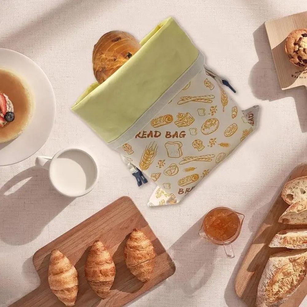 Reusable Beeswax Bread Storage Bag Natural Bread Keeper Bag 2