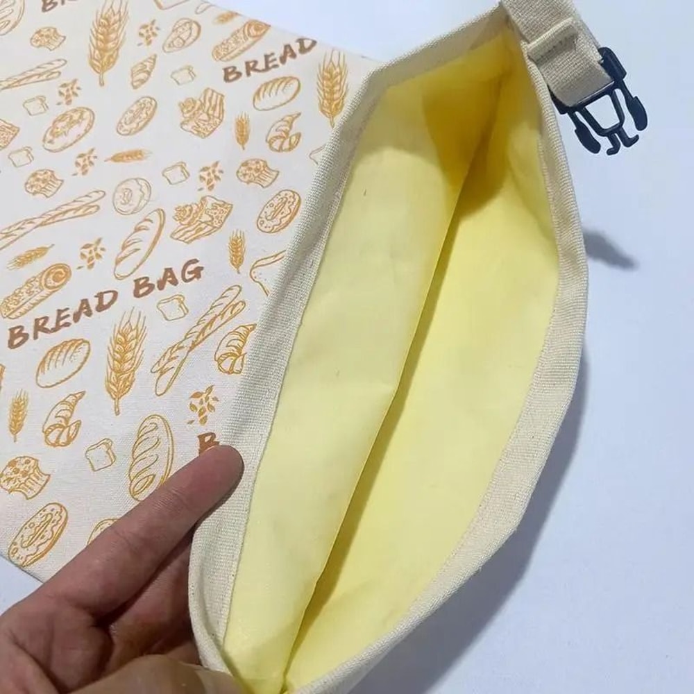 Reusable Beeswax Bread Storage Bag Natural Bread Keeper Bag 4
