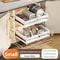 Pull Out Kitchen Cabinet Organizer Sliding Drawer Basket Shelf 4
