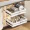 Pull Out Kitchen Cabinet Organizer Sliding Drawer Basket Shelf 17