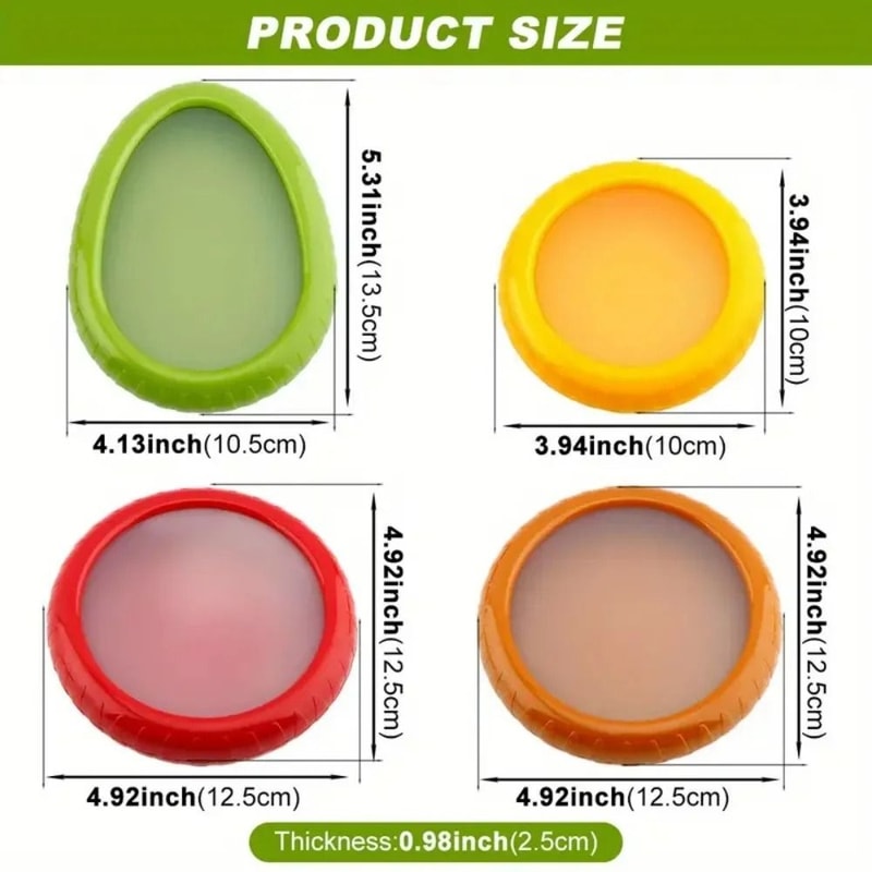 Silicone Fruit And Vegetable Storage Container Leak Proof Stackable Food Box 6