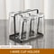 6 Cup Glass Drying Rack Non Slip Mug And Bottle Organizer 6