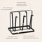 6 Cup Glass Drying Rack Non Slip Mug And Bottle Organizer 8