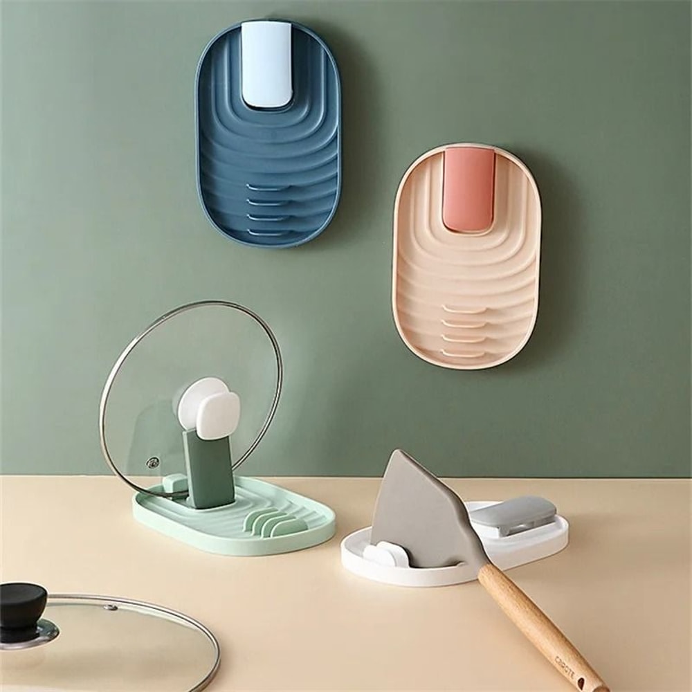 Heat Resistant Kitchen Spoon Rest Holder Utensil Storage Tray 8