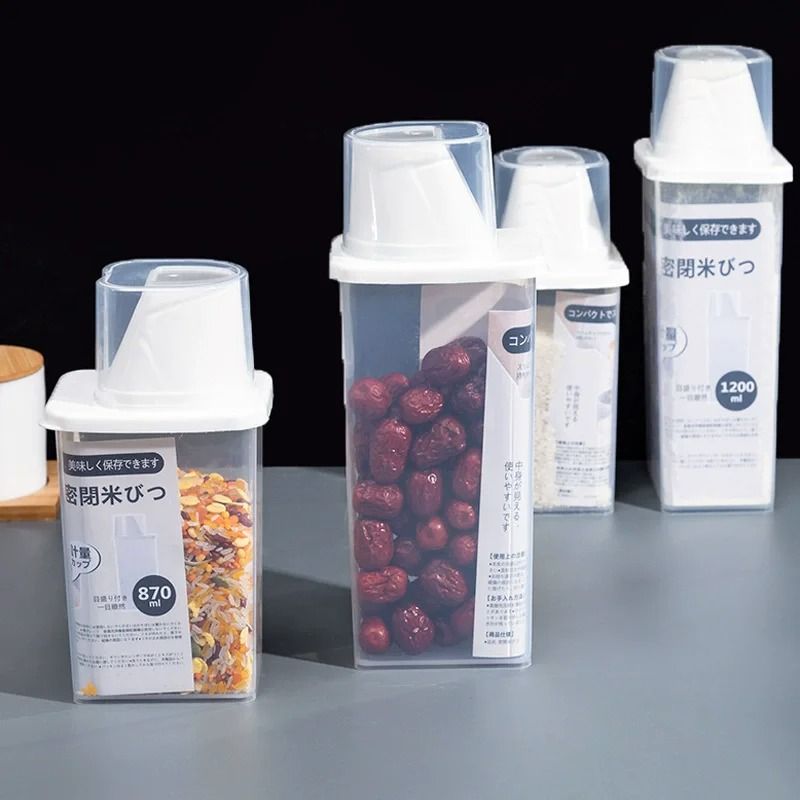 Japanese Style Rice Storage Container Airtight Grain Storage Box 6