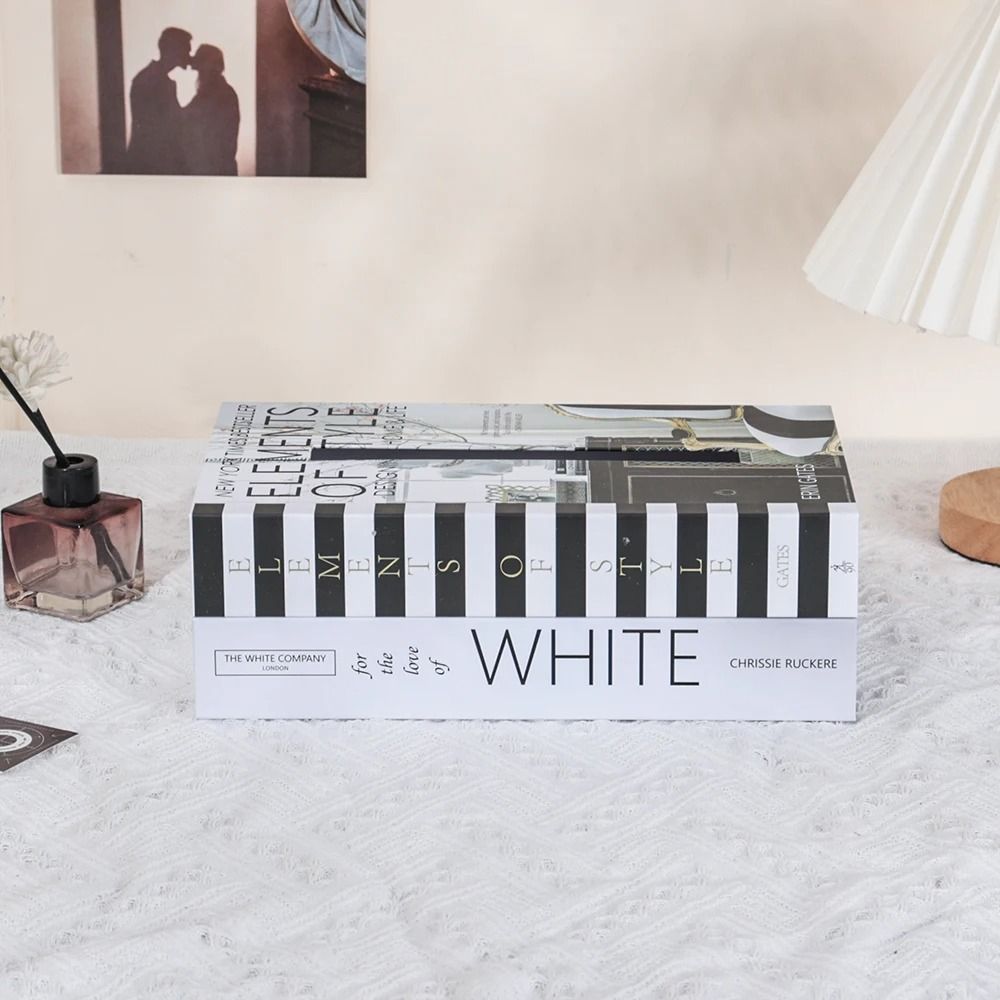 Luxury Book Style Tissue Box Decorative Table Napkin Holder 4