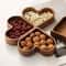 Wooden Heart Shaped Serving Tray Dessert And Candy Dish 1