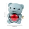 Eternal Rose Bear Jewelry Gift Box Romantic Rotating Rose Case 6