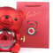 Eternal Rose Bear Jewelry Gift Box Romantic Rotating Rose Case 9
