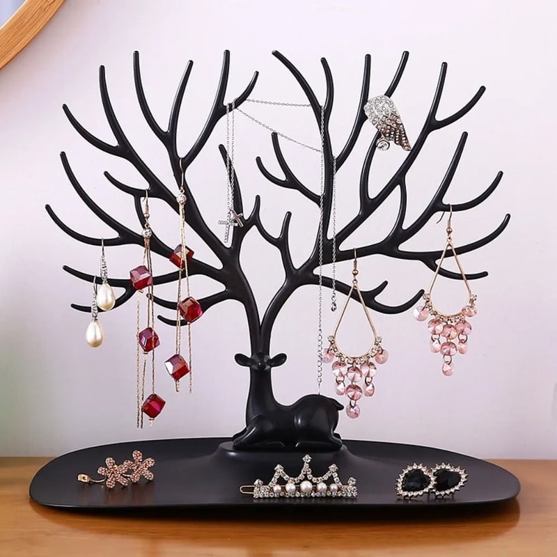 Creative Jewelry Display Stand Ring Bracelet Necklace Organizer 0