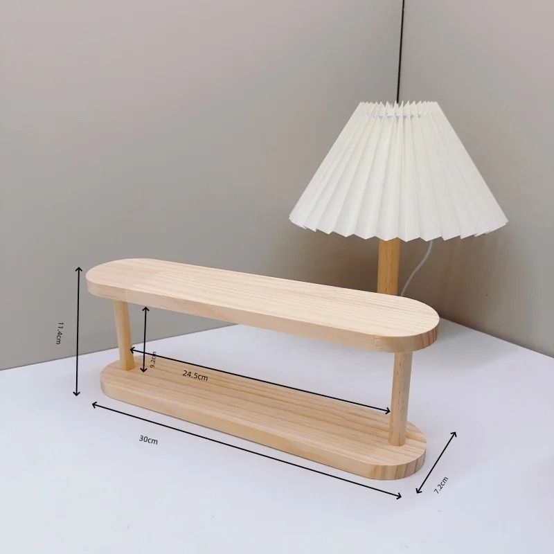 3 Tier Wooden Display Riser Stand Perfume And Collectible Shelf 1