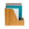 Bamboo Vertical File Organizer Desktop Magazine Holder 3