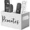 Wooden Remote Control Organizer Desktop Storage Holder 1
