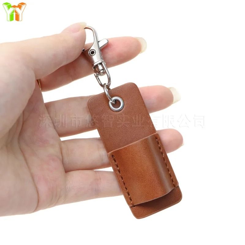 Compact Nurse Pen Holder Keychain Portable Leather Pen Clip Holder For Lanyard And Keys 7