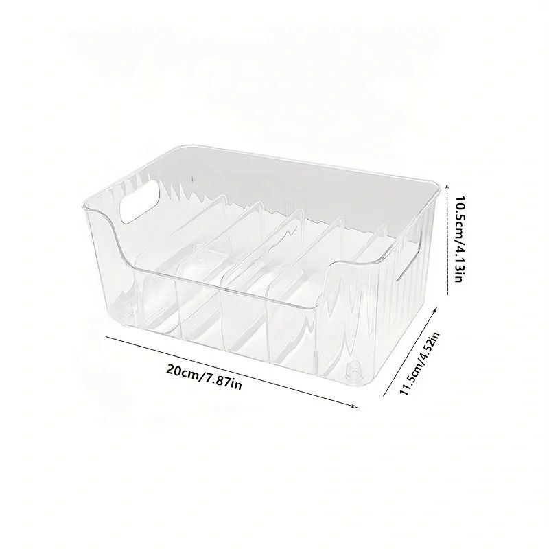 ClearView Spice Rack Organizer Box Large Capacity Kitchen Countertop Organizer With Divided Storage 1