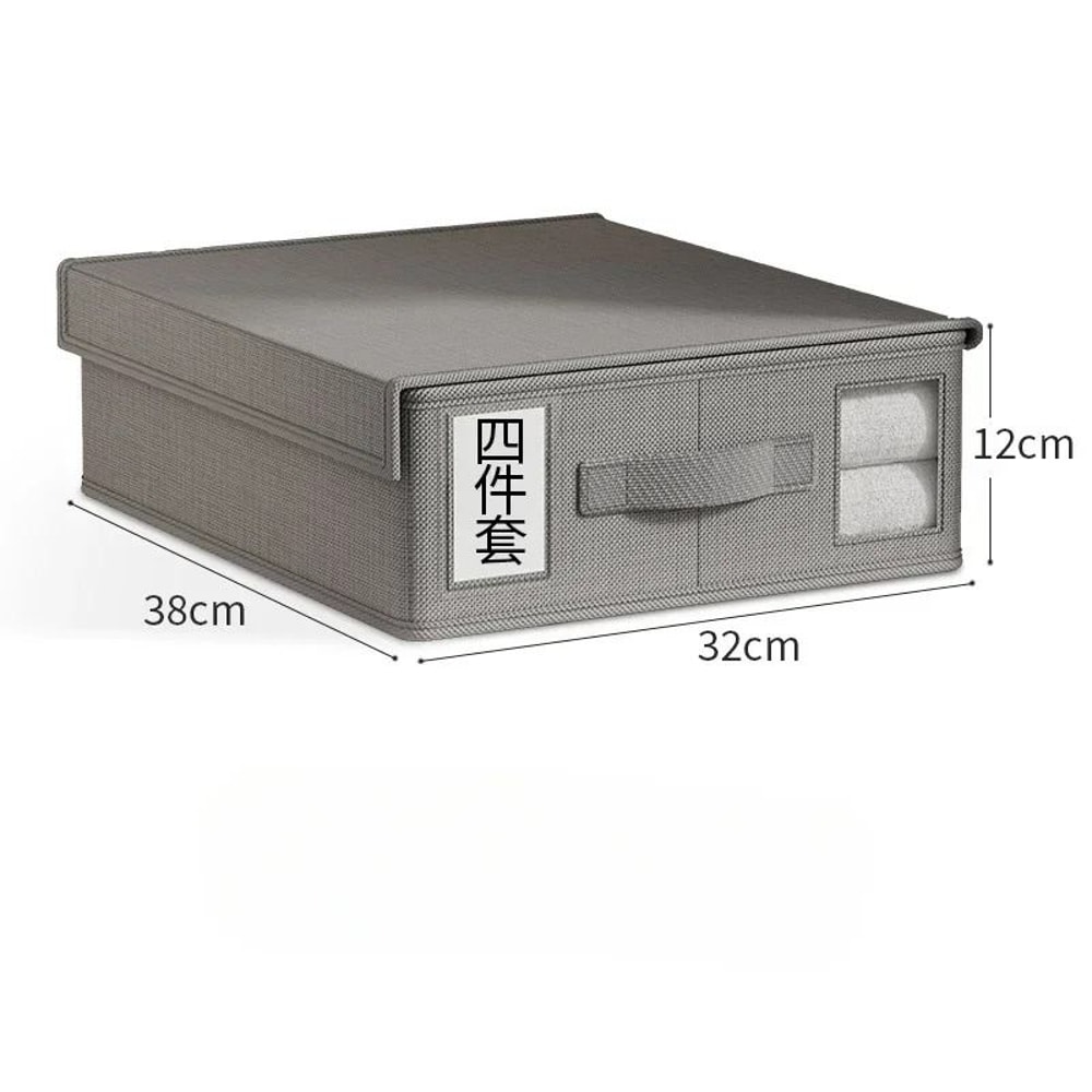 Foldable Bed Sheet Storage Box Organizer Large Bedding Storage Organizer For Wardrobe Blanket Quilt 1