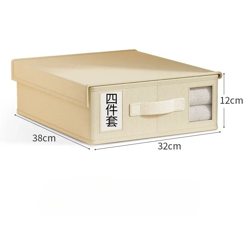 Foldable Bed Sheet Storage Box Organizer Large Bedding Storage Organizer For Wardrobe Blanket Quilt 2