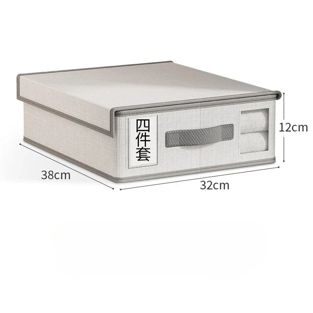 Foldable Bed Sheet Storage Box Organizer Large Bedding Storage Organizer For Wardrobe Blanket Quilt 3