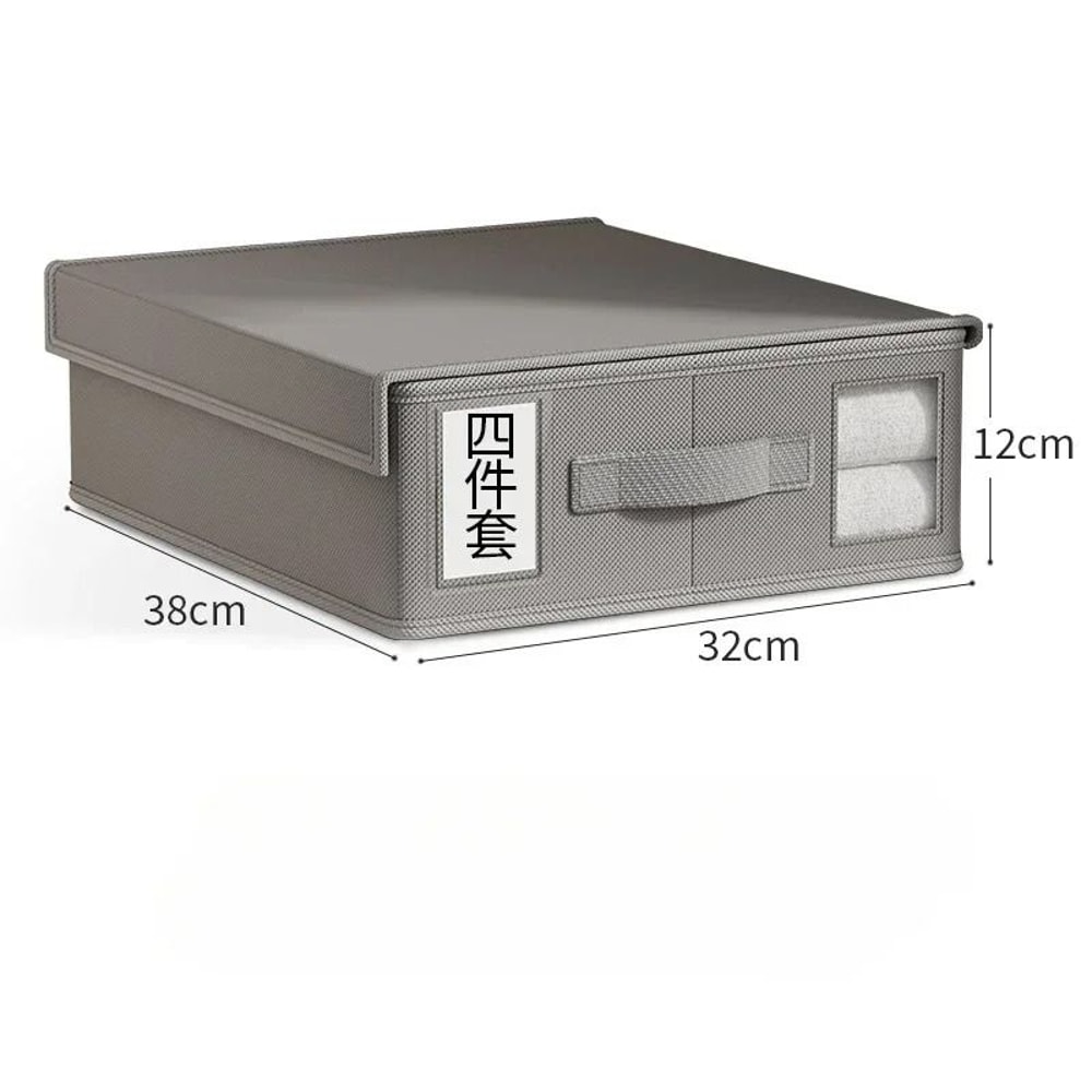 Foldable Bed Sheet Storage Box Organizer Large Bedding Storage Organizer For Wardrobe Blanket Quilt 4