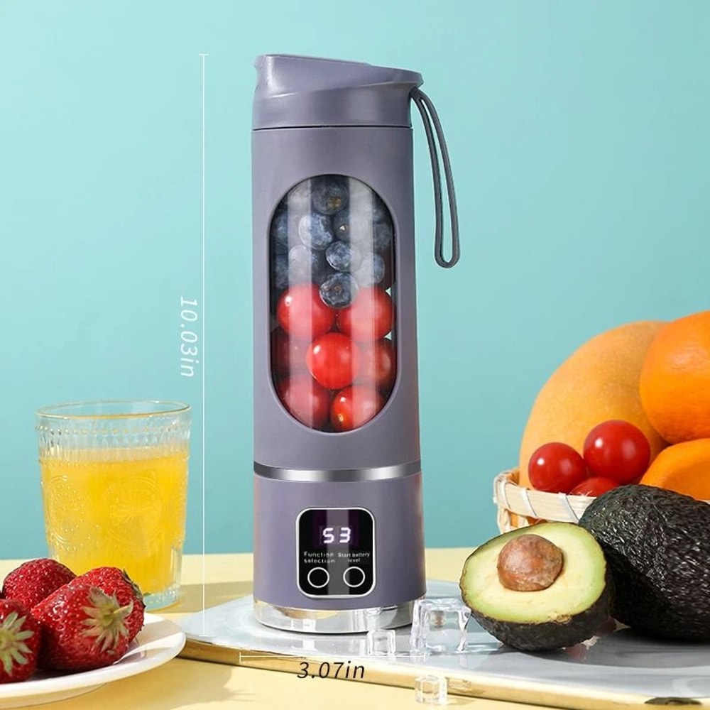 BlendGo Portable USB Blender Rechargeable Personal Smoothie Blender Mini Travel Fruit Juicer 3