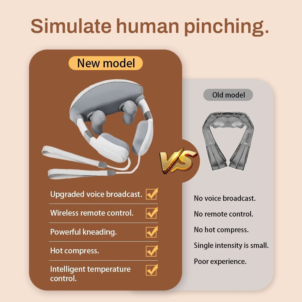 ThermaKnead Neck And Shoulder Massage Shawl Heated 3D Kneading Neck Massager Adjustable Muscle Reli 4