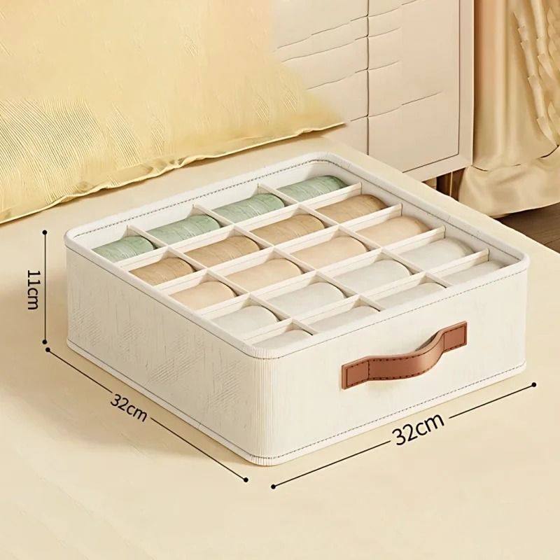 Foldable Fabric Drawer Organizer With Dividers Closet Underwear Socks Organizer Box Wardrobe Storag 3