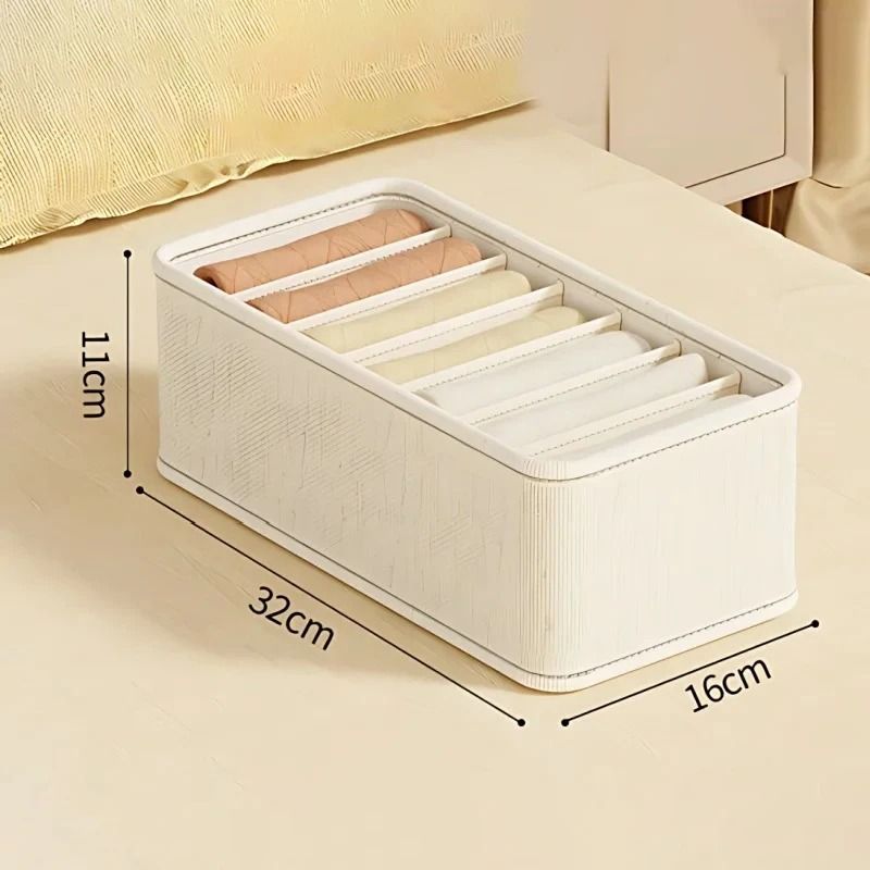 Foldable Fabric Drawer Organizer With Dividers Closet Underwear Socks Organizer Box Wardrobe Storag 2
