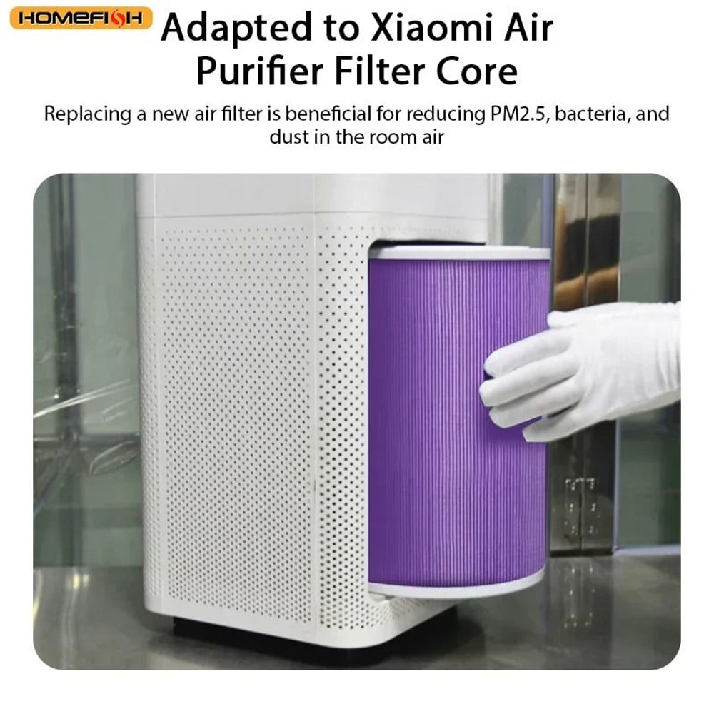 HOMEFISH Xiaomi Air Purifier Replacement Filter Activated Carbon HEPA Air Purifier Filter For Xiaom 6