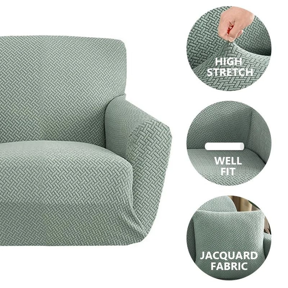 StretchGuard Jacquard Armchair Sofa Cover Elastic Armchair Sofa Cover One Seat Furniture Protector 10