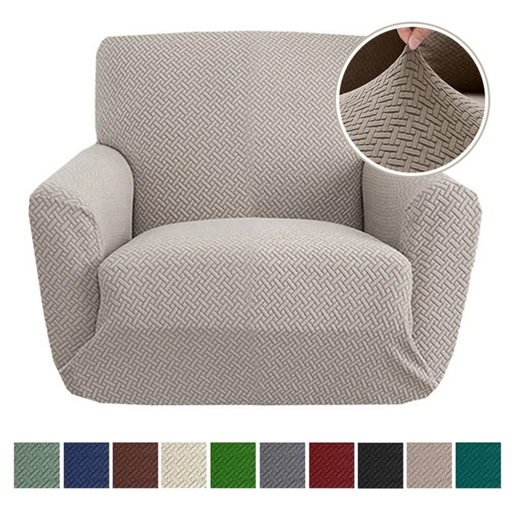 StretchGuard Jacquard Armchair Sofa Cover Elastic Armchair Sofa Cover One Seat Furniture Protector 0