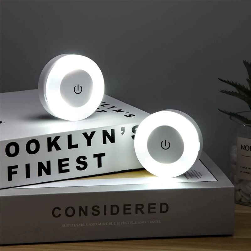 Magnetic LED Touch Sensor Night Light USB Rechargeable Portable Wall Lamp 4