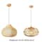 Natural Wood E27 Hanging Lamp Holder Single Head Wooden Ceiling Light Base 4