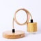 Natural Wood E27 Hanging Lamp Holder Single Head Wooden Ceiling Light Base 0
