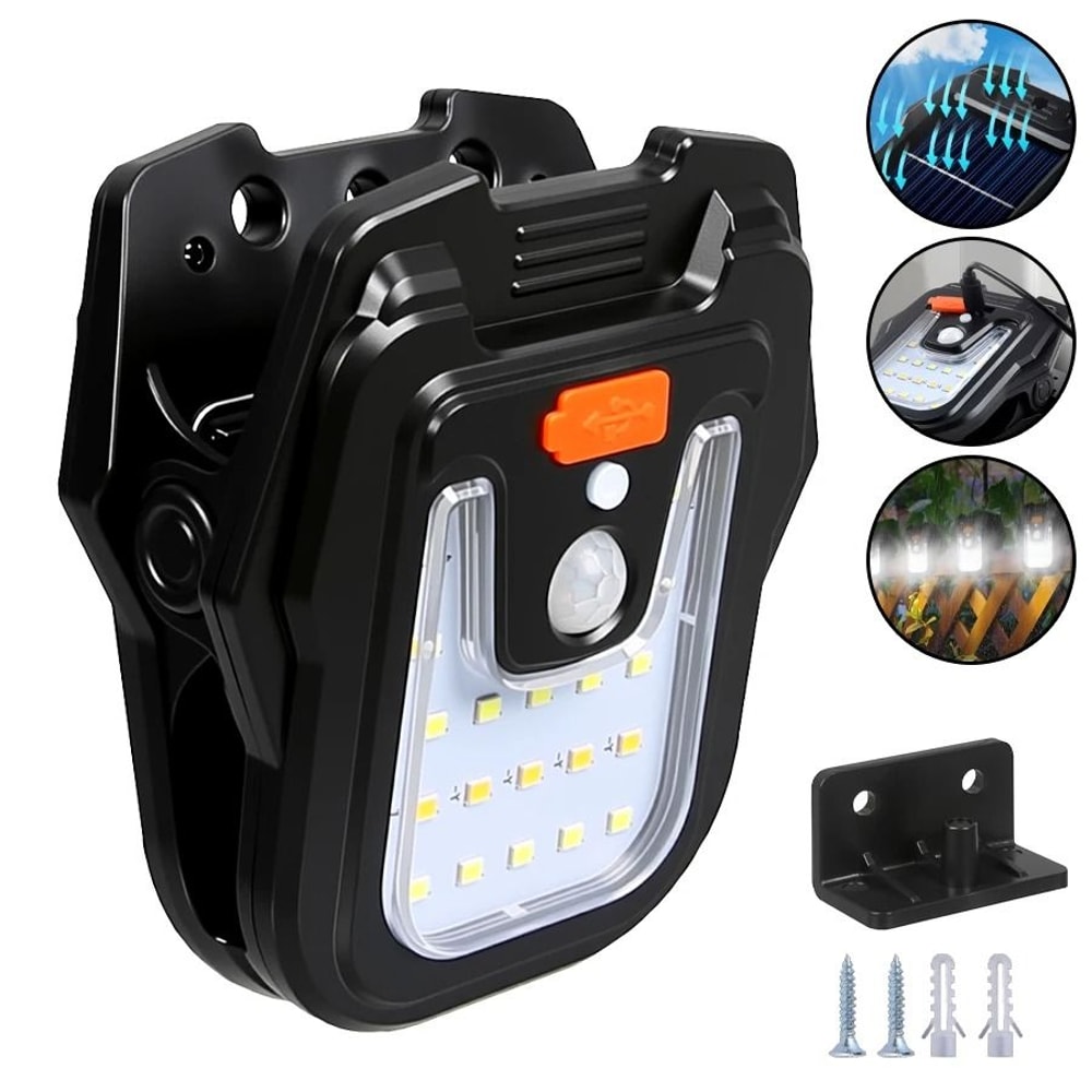 Waterproof Solar Motion Sensor Light Outdoor LED Wall Garden Lamp 5