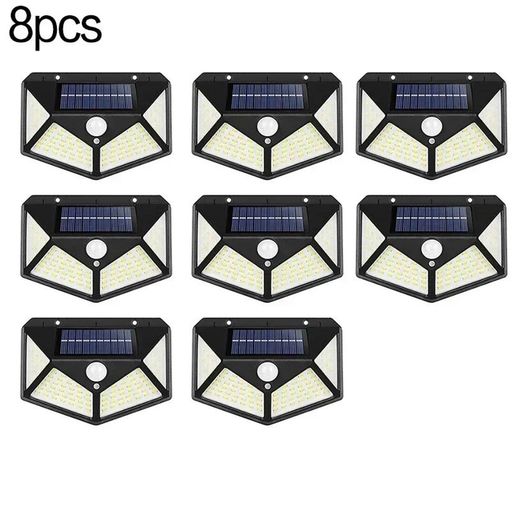 Waterproof Solar Motion Sensor Light Outdoor LED Wall Garden Lamp 4