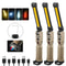 Rechargeable COB LED Work Light Foldable Magnetic Flashlight With Hook 8