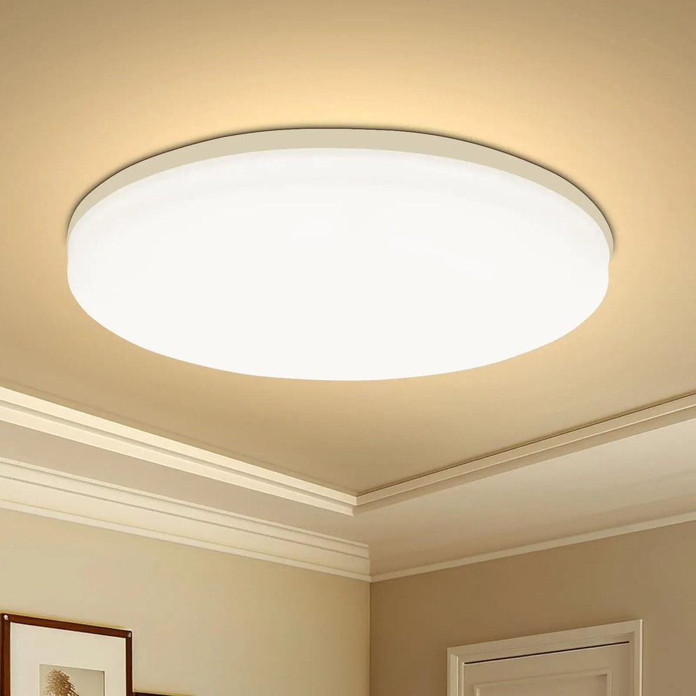 Modern Round LED Ceiling Light Energy Efficient Flush Mount Fixture 3