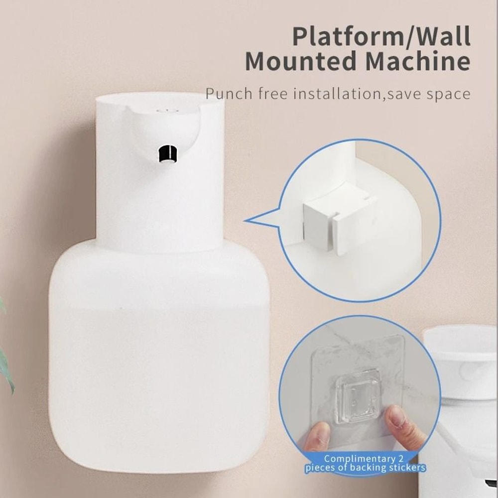 Wall Mounted Automatic Foam Soap Dispenser Rechargeable Touchless Hand Wash Machine 4