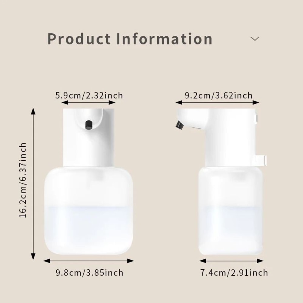 Wall Mounted Automatic Foam Soap Dispenser Rechargeable Touchless Hand Wash Machine 5