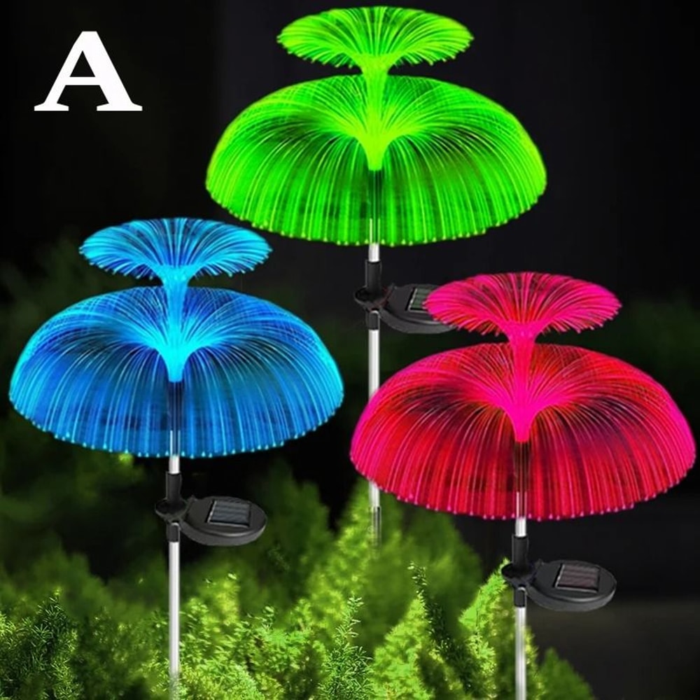 Color Changing Solar Jellyfish Garden Lights Waterproof LED Pathway Lawn Decor 1