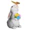 Solar Bunny Garden Statue LED Butterfly Light Outdoor Decor Figurine 2
