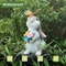 Solar Bunny Garden Statue LED Butterfly Light Outdoor Decor Figurine 4