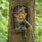 Creative Garden Elf Tree Hugger Statue Whimsical Outdoor Fairy Garden Decor 3