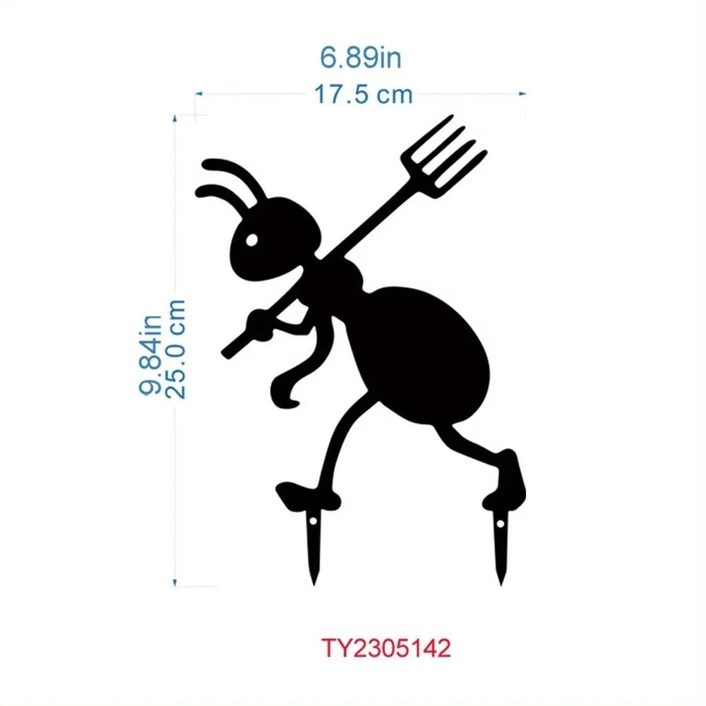 Metal Garden Ant Lawn Stakes Decorative Outdoor Ant Garden Decor 9
